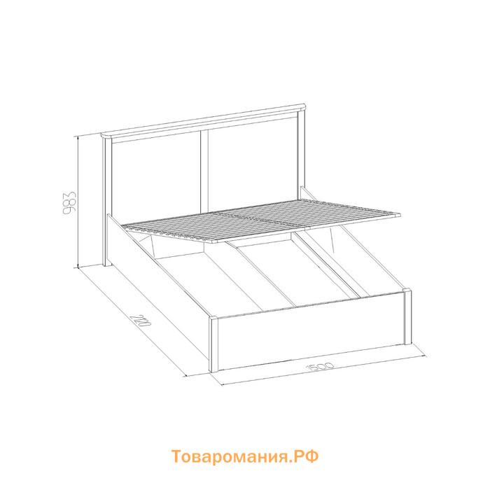 Кровать с подъёмным механизмом Sherlock 43.2, 1400 × 2000 мм, цвет орех шоколадный