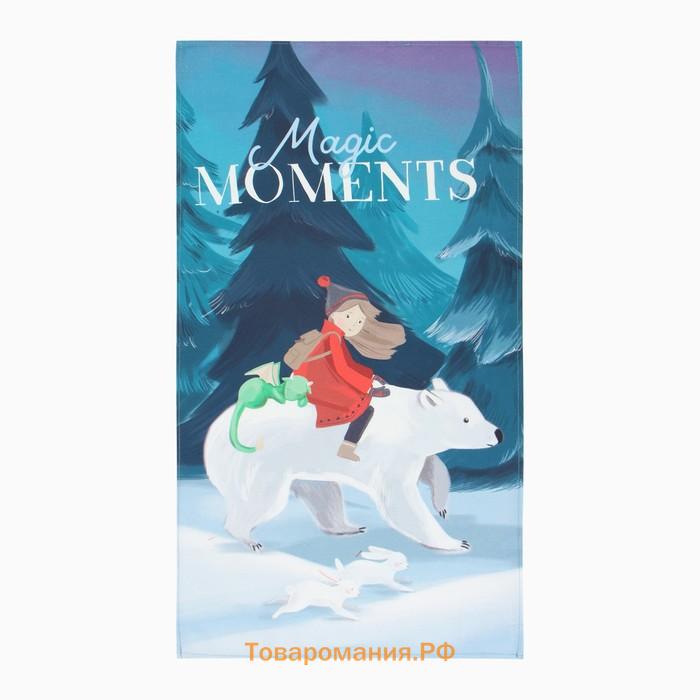 Полотенце новогоднее "" Magic moment 40х73 см, 100% хл, саржа 190 г/м2