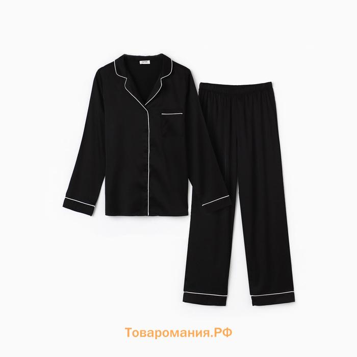 Пижама женская (рубашка и брюки) KAFTAN Black series р. 40-42