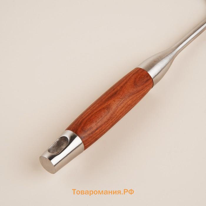 Половник SL Home «Рустик», 38×10 см, нержавеющая сталь, серебристый