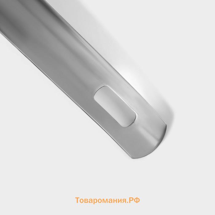 Половник с отделителем жира , 7.5 см, нержавеющая сталь, серебристый