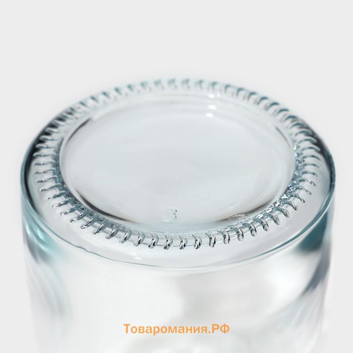 Баночки для специй с пластмассовой крышкой  «Отто», набор 4 шт.: 140 мл, 6.2×8.4 см, стекло