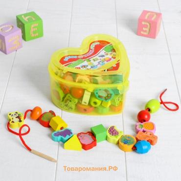 Шнуровка «Учимся считать», 50 элементов, МИКС