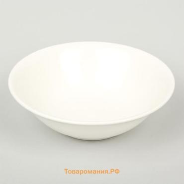 Тарелка глубокая  White Label, 500 мл, d=17.5 см, фарфор, белая
