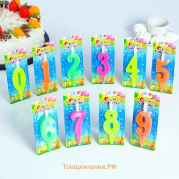 Свечи для торта цифры «Классика». 10.2 см, в шоу-боксе, 50 штук