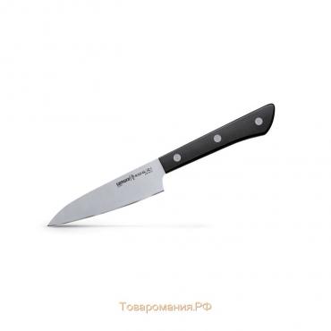 Нож кухонный Samura HARAKIRI, для овощей, лезвие 10 см, чёрная рукоять