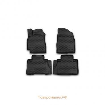 Коврики 3D в салон GEELY Emgrand X7, 2013-2016 4 шт. (полиуретан)