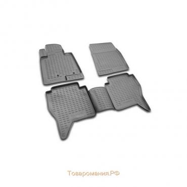 Коврики в салон MITSUBISHI Pajero IV 2006-2016, 4 шт. (полиуретан)