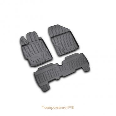 Коврики в салон TOYOTA Yaris 01/2006-2010, 3 шт. (полиуретан)