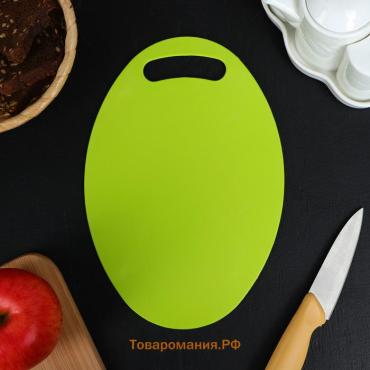 Доска разделочная овальная  «Симплекс», 24.5×17 см, оранжевая