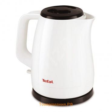 Чайник электрический Tefal KO150130, пластик, 1.5 л, 2400 Вт, белый