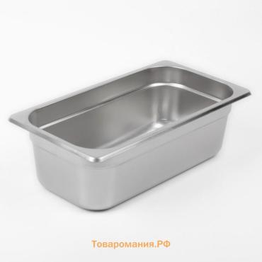 Гастроёмкость GN 1/3 Hanna Knövell, 100 мм, 32.5×17.6×10 см, толщина 0.6 мм, нержавеющая сталь