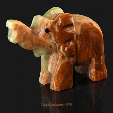 Сувенир «Слон», 5 см, оникс