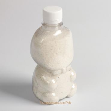 Песок цветной в бутылках "Белый" 500 гр