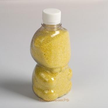 Песок цветной в бутылках "Желтый" 500 гр МИКС