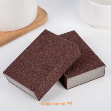 Губки для посуды Raccoon «Чудо-губка», 2 шт., чистящие,10.5×7×5 см