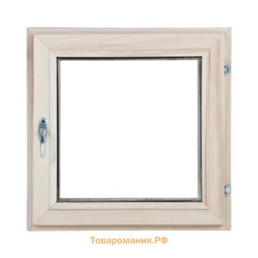 Окно, 50×50см, однокамерный стеклопакет, из липы