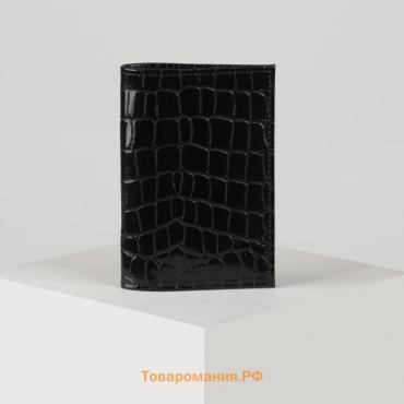 Обложка для паспорта TEXTURA, цвет чёрный