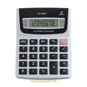 Калькулятор настольный, 8 - разрядный, KK - 8985А, с мелодией
