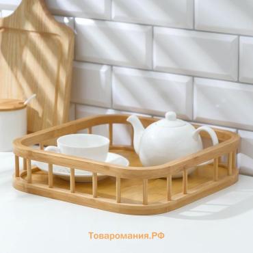 Поднос квадратный  Jungle, 30.5×30.5 см, бамбук