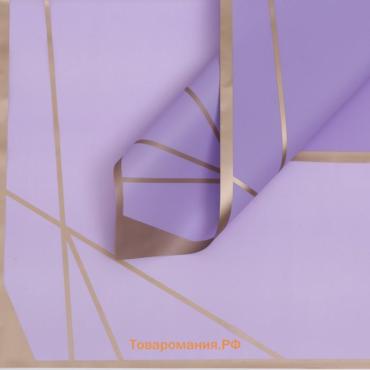 Плёнка для цветов, лиловый 58×58 см