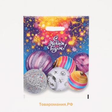 Пакет «Дискотека», полиэтиленовый с вырубной ручкой, 31×40 см