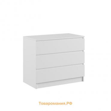 Комод с 3 ящиками Мадера, 800х420х775, Белый