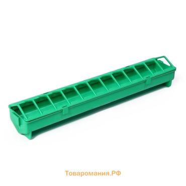 Кормушка - поилка для бройлеров, 24 ячейки, лотковая, пластик, цвет зелёный