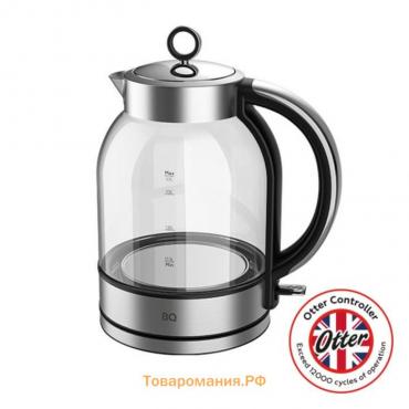 Чайник электрический BQ KT1845G, 1.7 л, 2200 Вт, стекло