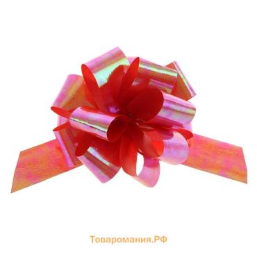 Бант - шар №3 перламутровый, красный