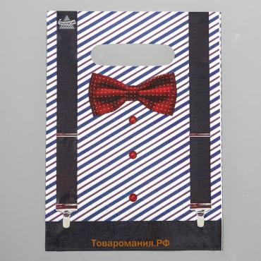 Пакет «Костюмчик», полиэтиленовый с вырубной ручкой, 19×25 см, 30 мкм