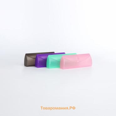 Футляр для очков на застёжке «Поль», длина 15.4 см, МИКС